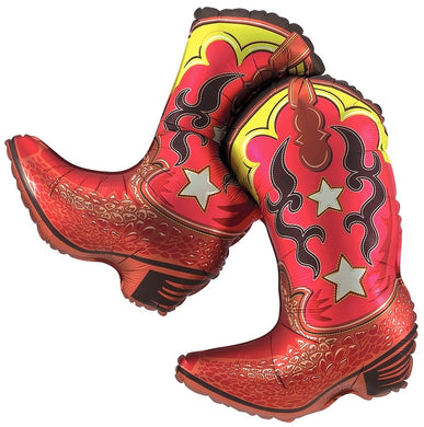 Cowboy Boots Shape Foil Balloon 36 in.