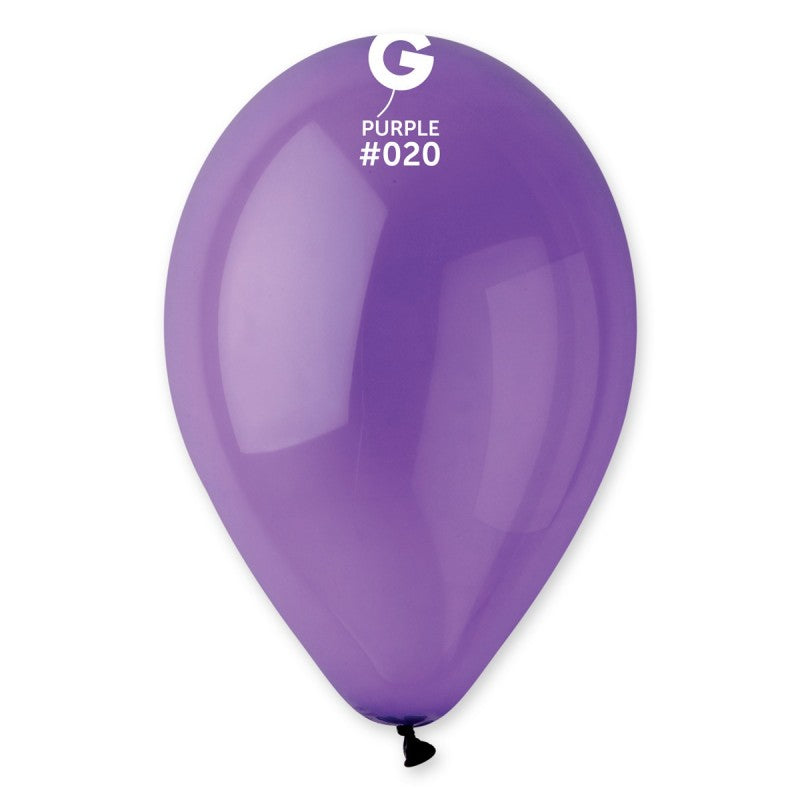 Globo de cristal morado #020 - 12 pulgadas.