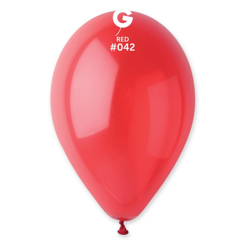 Globo de Cristal Rojo #042 - 12 pulg.