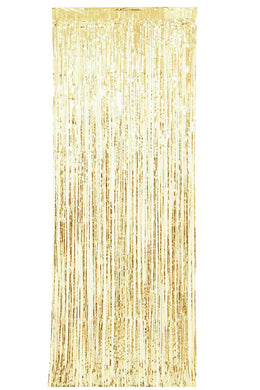 Sparkle Fringe Curtain - 3' x 8' - Light Gold