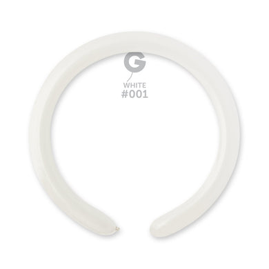 Solid Balloon White #001 - 2 in.