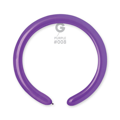 Solid Balloon Purple #008 - 2 in.
