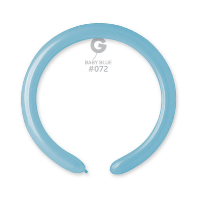 Solid Balloon Baby Blue #072 - 2 in.