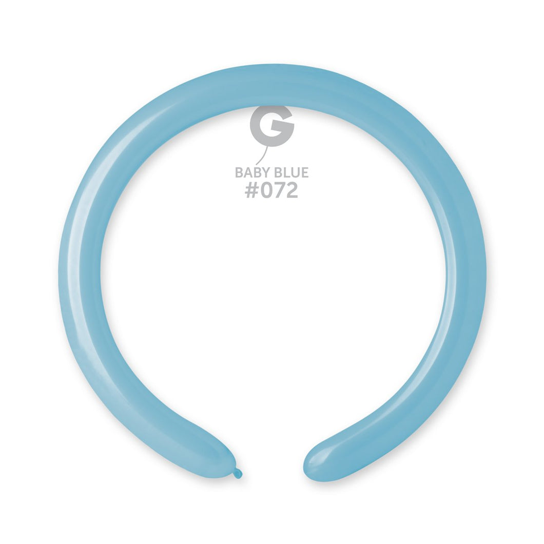 Solid Balloon Baby Blue #072 - 2 in.