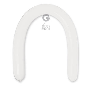 Solid Balloon White #001 3 in.