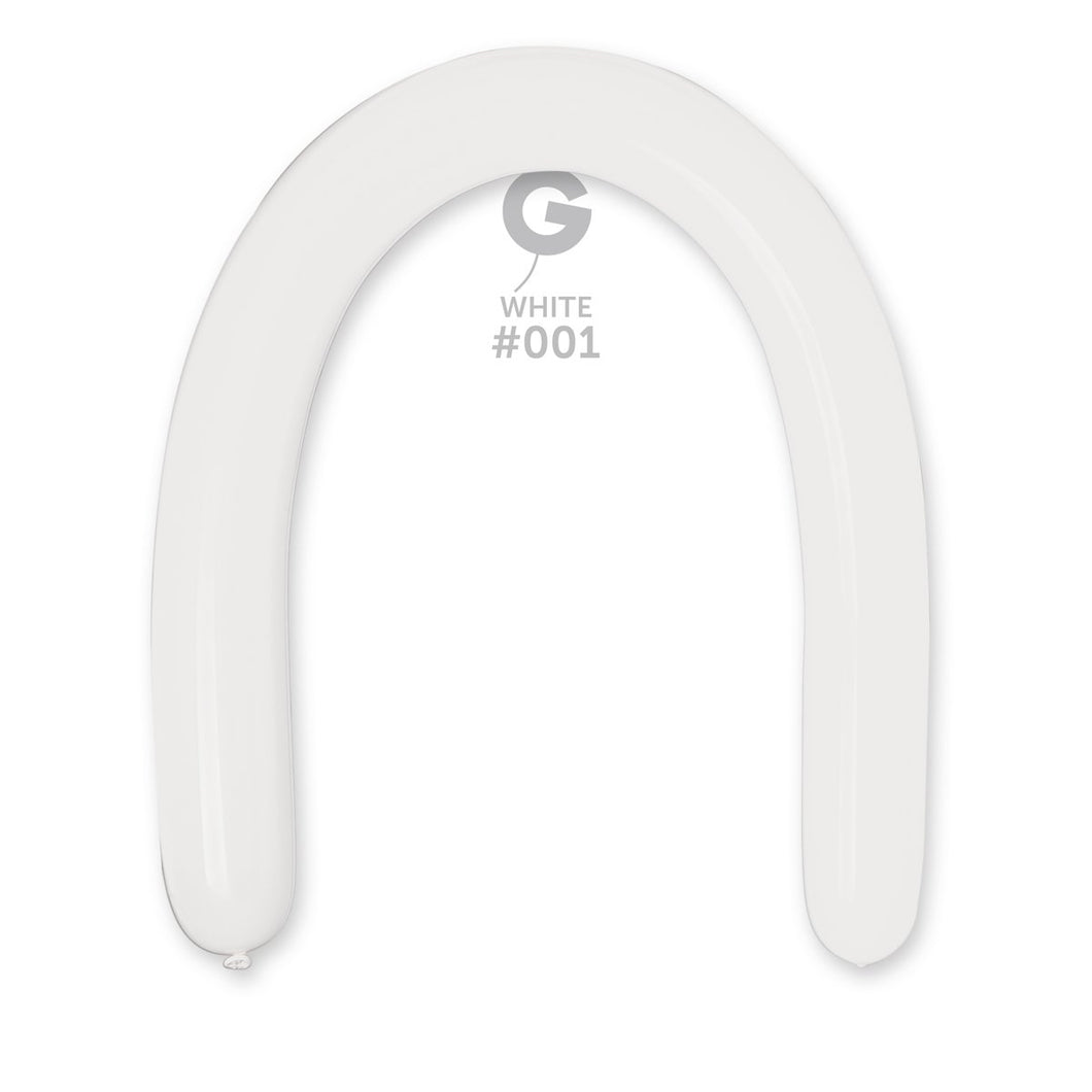 Solid Balloon White #001 3 in.