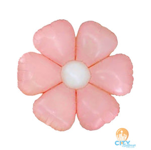 Daisy Flower Shape Non-Foil Balloon - Light pink