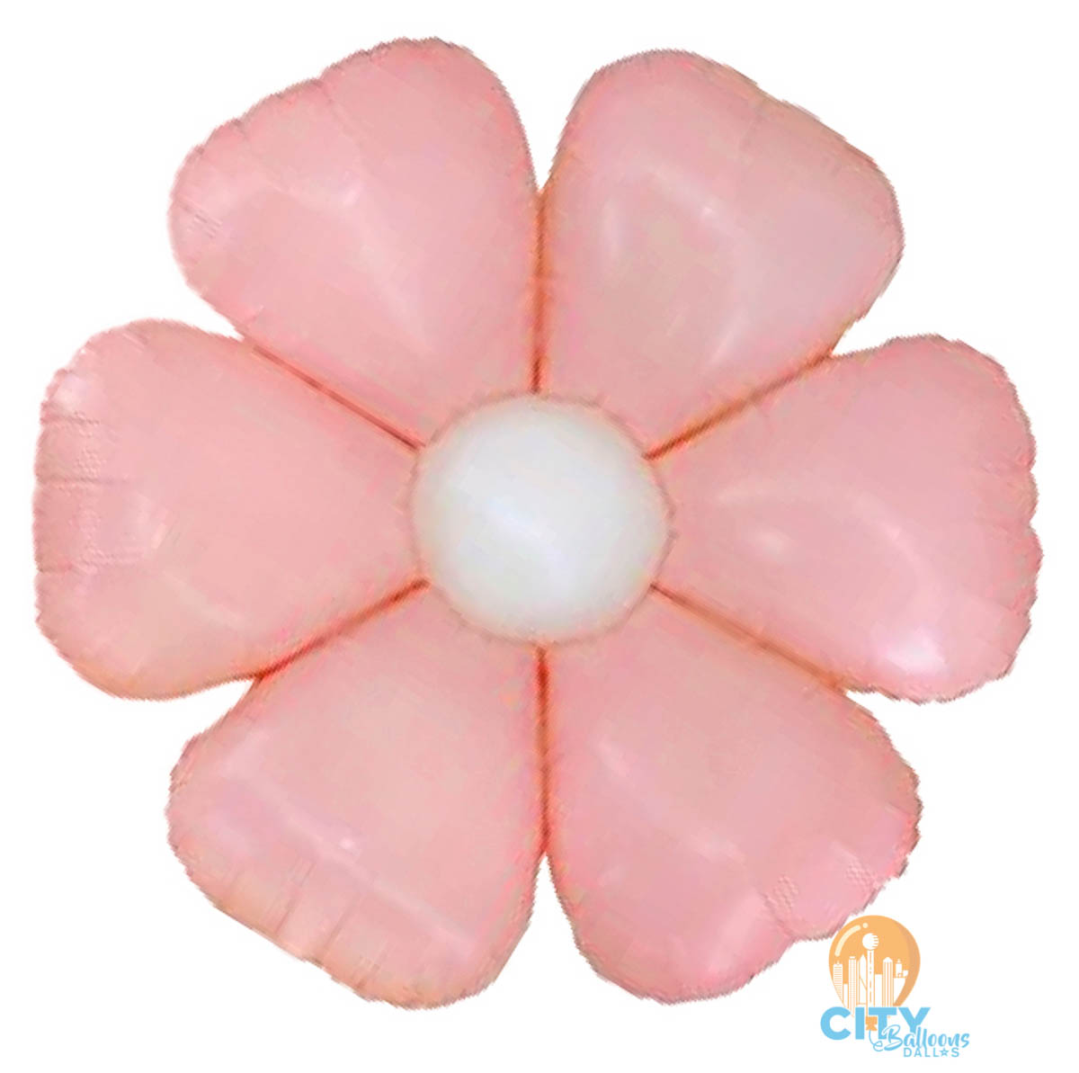 Daisy Flower Shape Non-Foil Balloon - Light pink – City Balloons