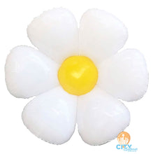 Load image into Gallery viewer, Daisy Flower Shape Non-Foil Balloon - White