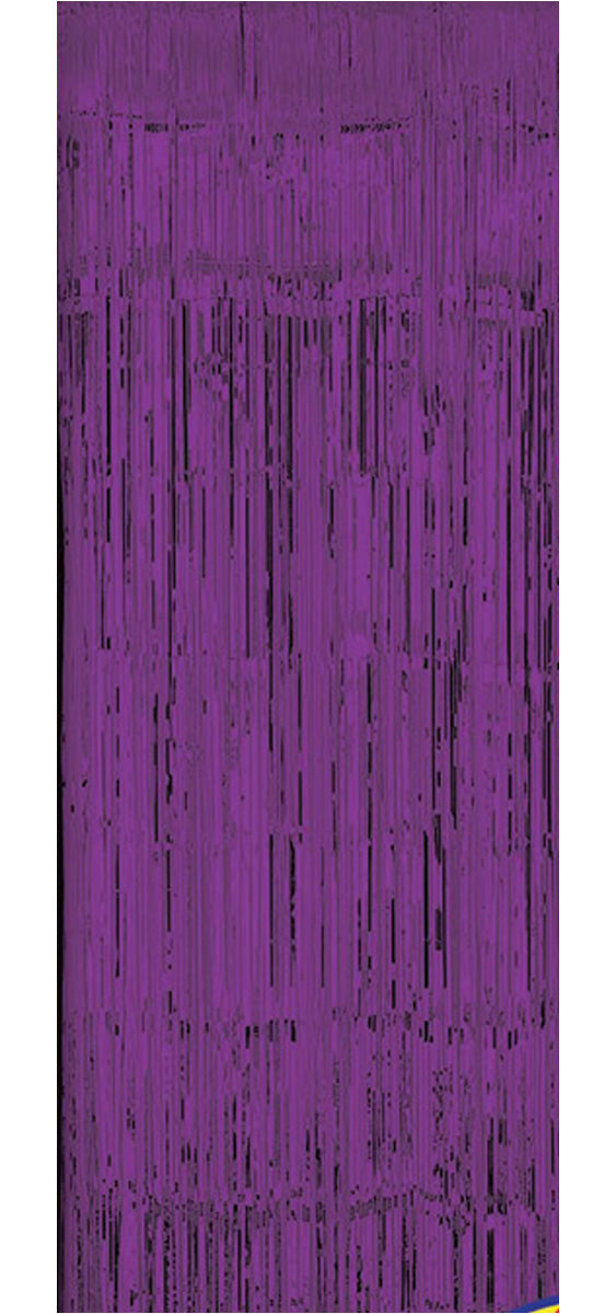 Sparkle Fringe Curtain - 3' x 8' - Purple