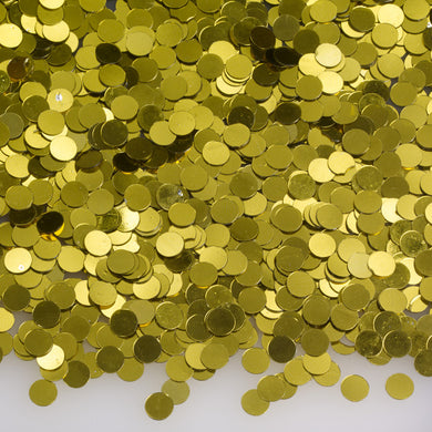 Metallic Confetti Dots - Gold  - 1/4 in.