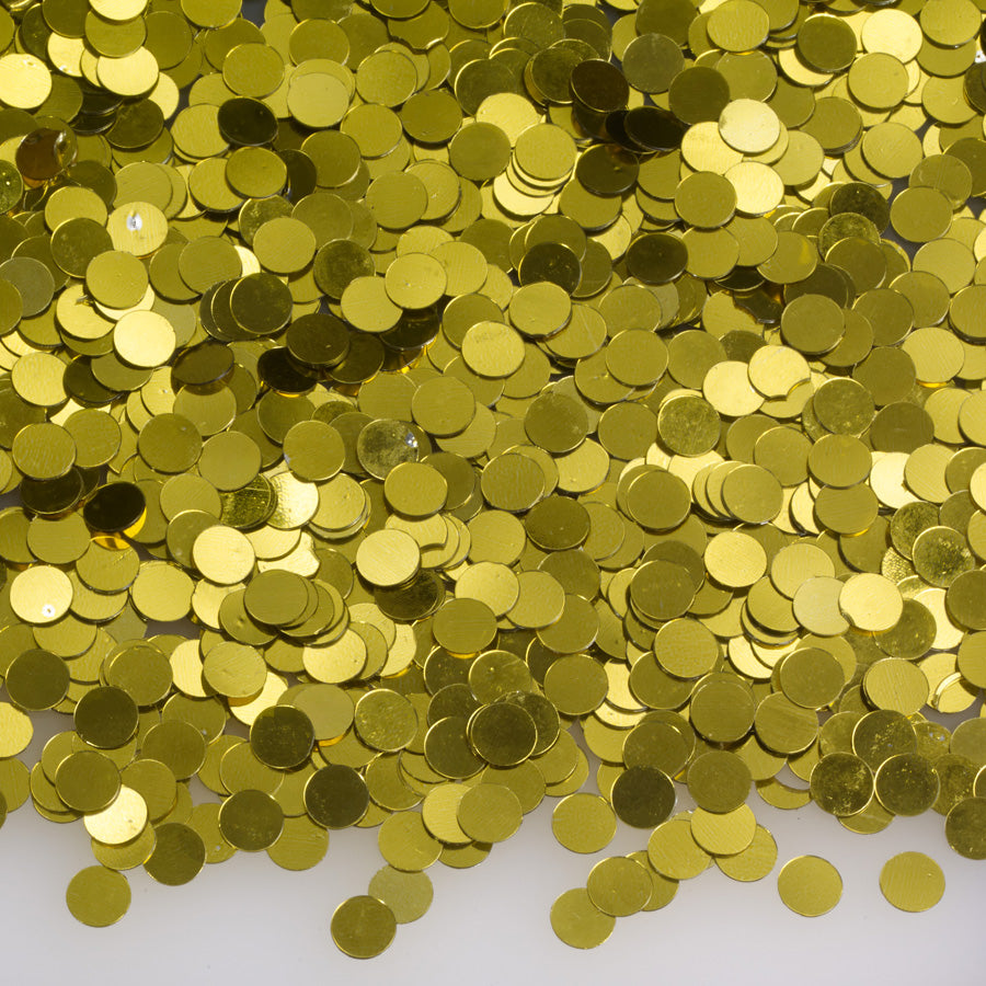 Metallic Confetti Dots - Gold  - 1/4 in.