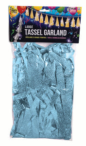 Balloon Tassel Garland - Light Blue