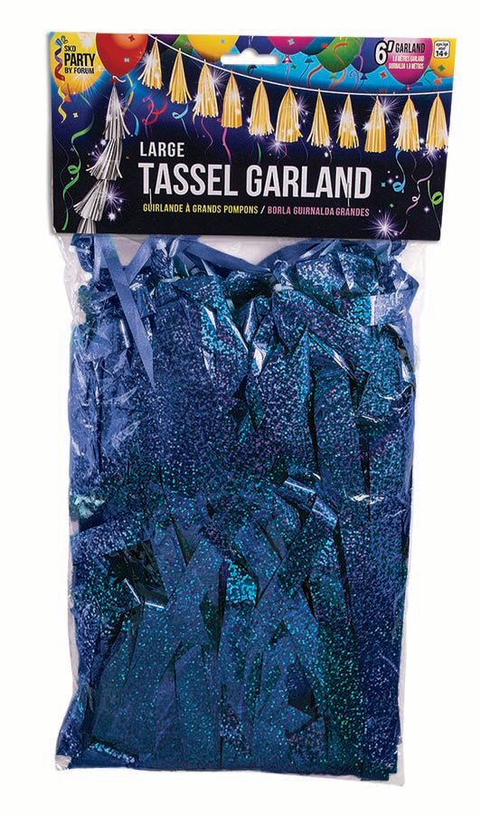 Balloon Tassel Garland - Royal Blue