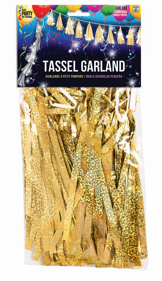 Balloon Tassel Garland - Gold