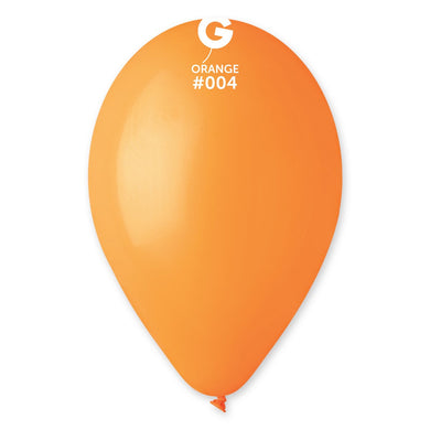 Solid Balloon Orange #004 - 12 in.