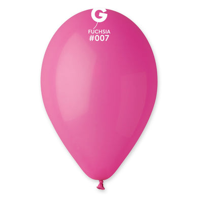 Solid Balloon Fuchsia  #007 - 12 in.