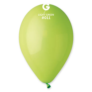 Solid Balloon Light Green #011 - 12 in.