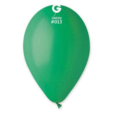 Solid Balloon Green #013 - 12 in.