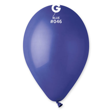 Solid Balloon Blue #046 - 12 in.