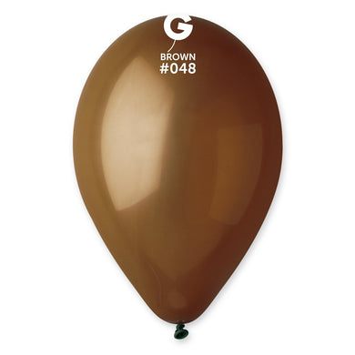 Solid Balloon Brown #048 - 12 in.
