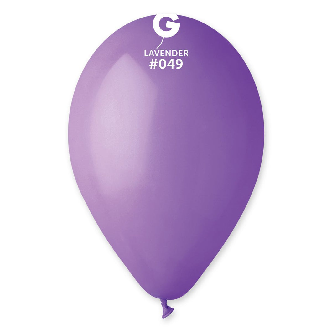 Solid Balloon Lavender #049 - 12 in.