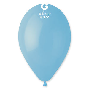 Solid Balloon Baby Blue #072 - 12 in.