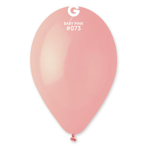 Solid Balloon Baby Pink #073 -  12 in.