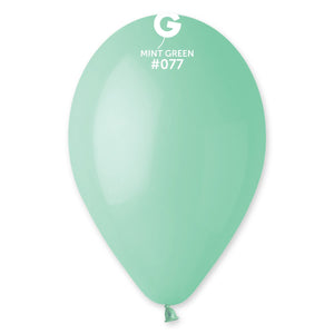 Solid Balloon Mint Green #077 - 12 in.