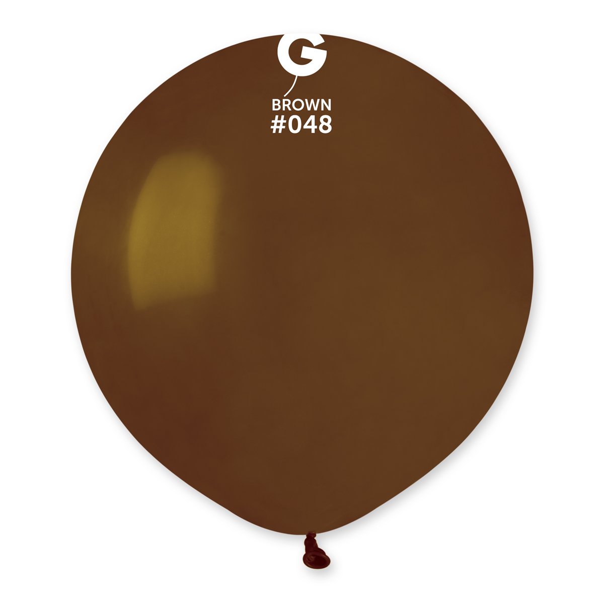 Solid Balloon Brown #048 - 19 in.