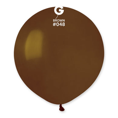 Solid Balloon Brown #048 - 19 in.