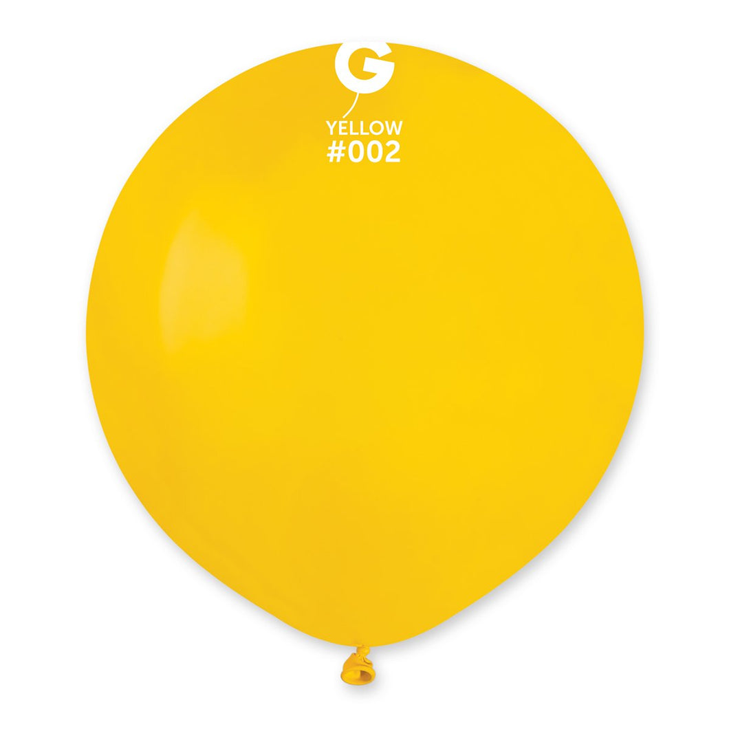 Solid Balloon Yellow #002 19 in.