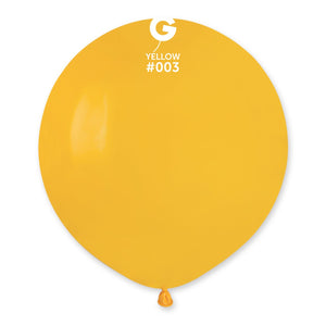 Solid Balloon Yellow #003 19 in.