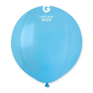 Solid Balloon Light Blue #009 - 19 in.