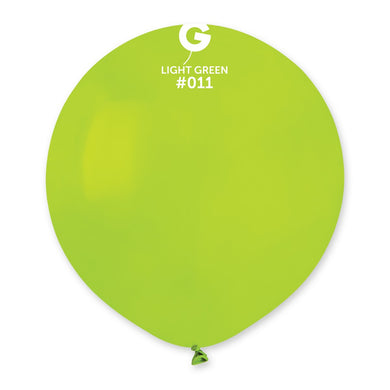 Solid Balloon Light Green #011 - 19 in.