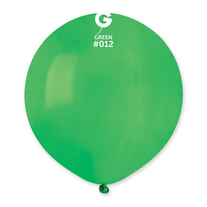 Solid Balloon Green #012 - 19 in.
