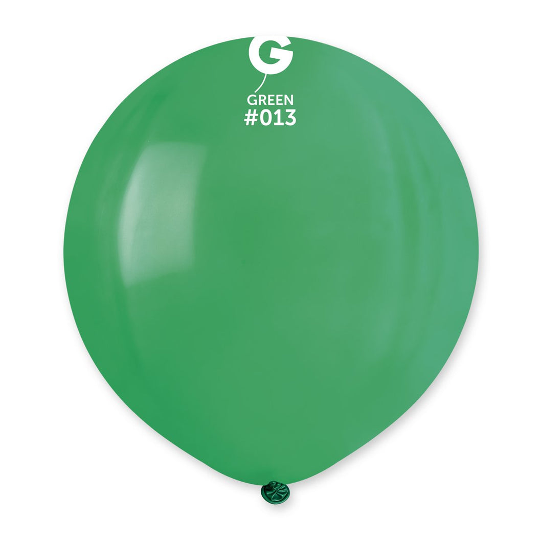 Solid Balloon Green #013 - 19 in.