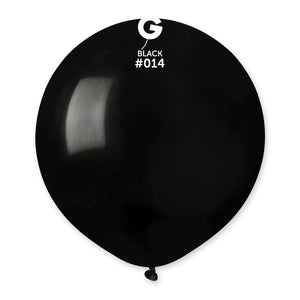 Solid Balloon Black #014 - 19 in.