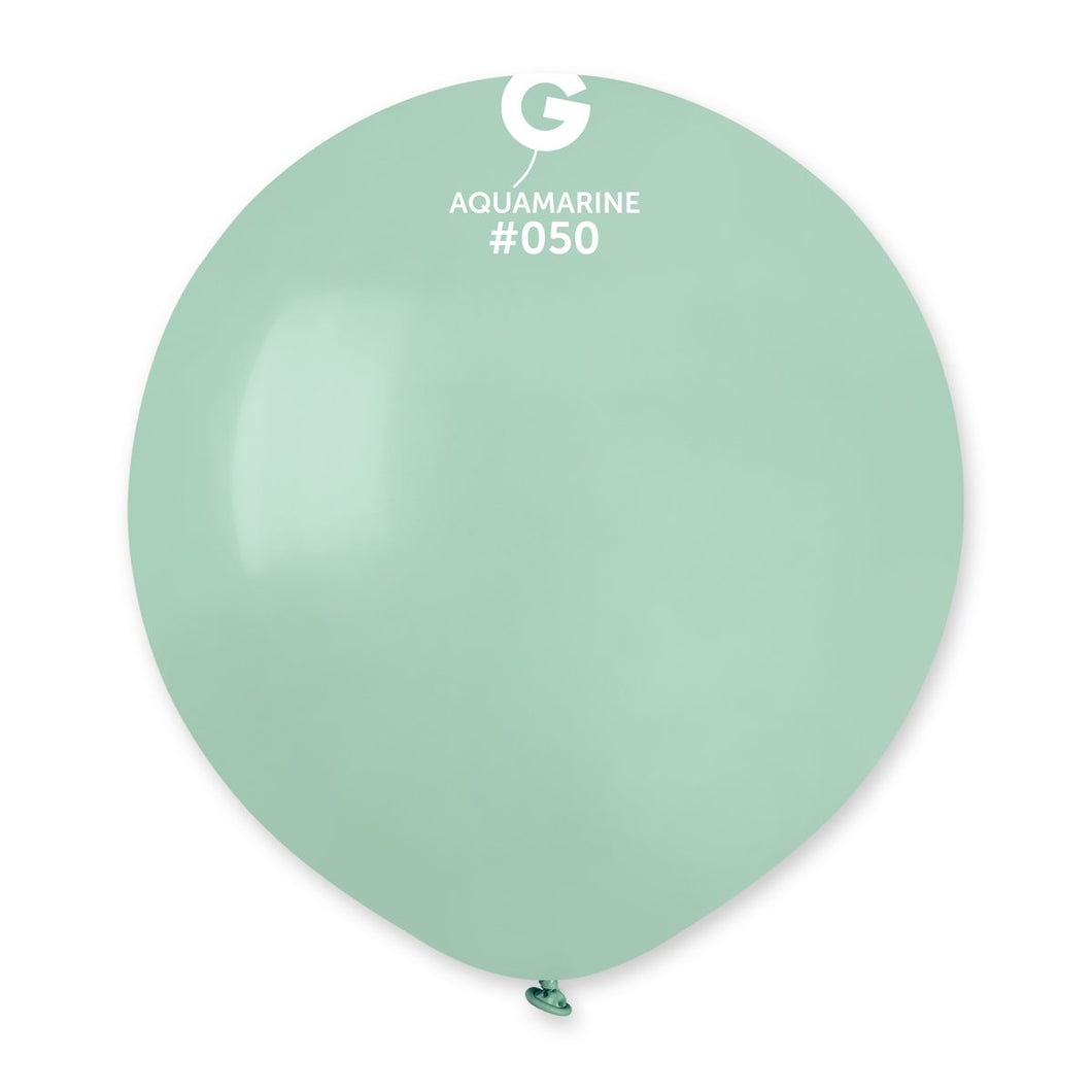 Solid Balloon Aquamarine #050 - 19 in.