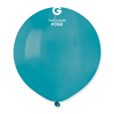 Solid Balloon Turquoise #068 - 19 in.