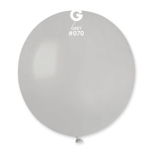 Solid Balloon Gray #070 - 19 in.