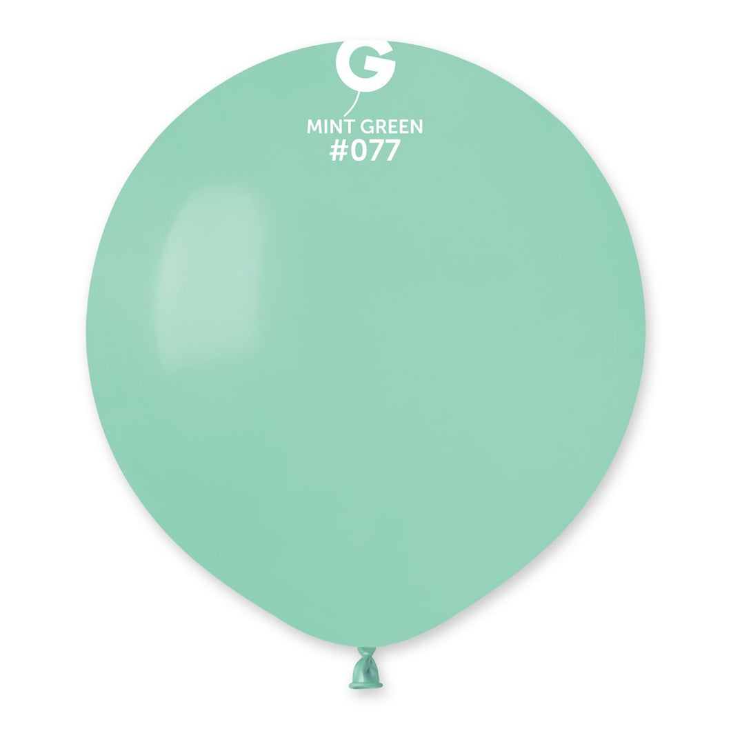 Solid Balloon Mint Green #077 - 19 in.