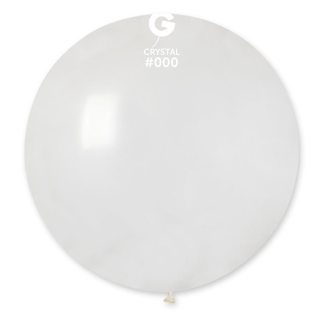 Crystal Balloon Clear  #000 - 31 in. (x1)