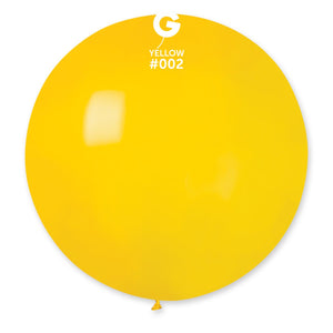 Solid Balloon Yellow #002 - 31 in. (x1)