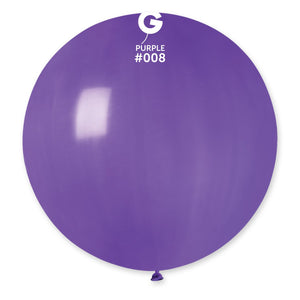 Solid Balloon Purple #008 - 31 in. (x1)