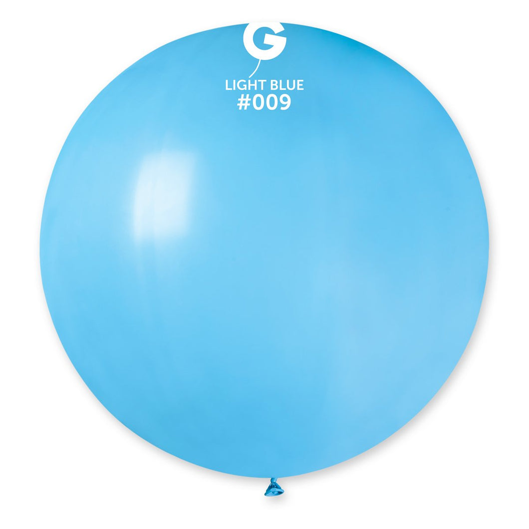 Solid Balloon Light Blue #009 - 31 in. (x1)