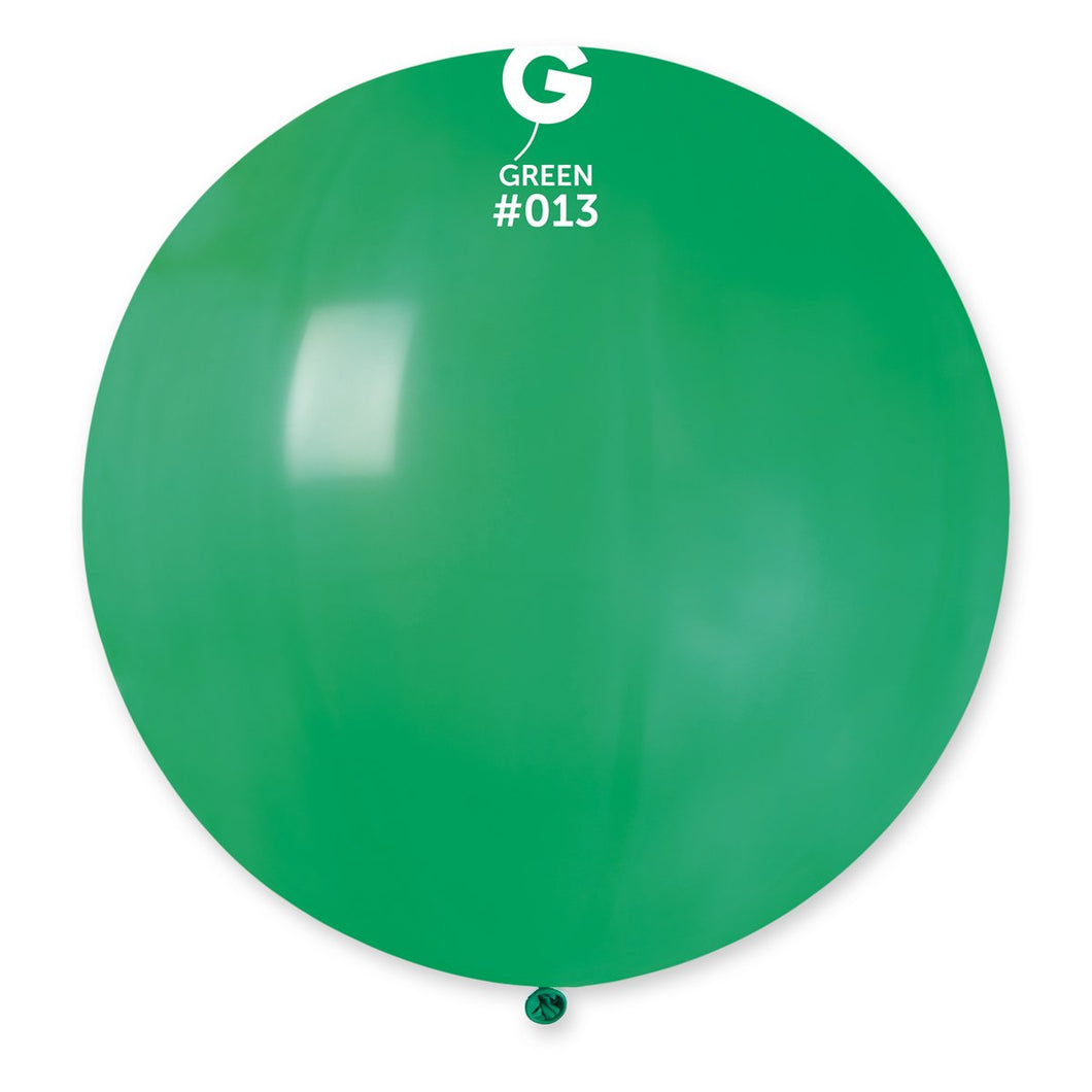 Solid Balloon Green #013 - 31 in. (x1)