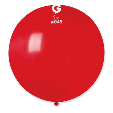 Solid Balloon Red #045 - 31 in. (x1)