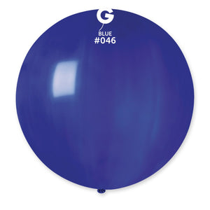 Solid Balloon Blue #046 - 31 in. (x1)