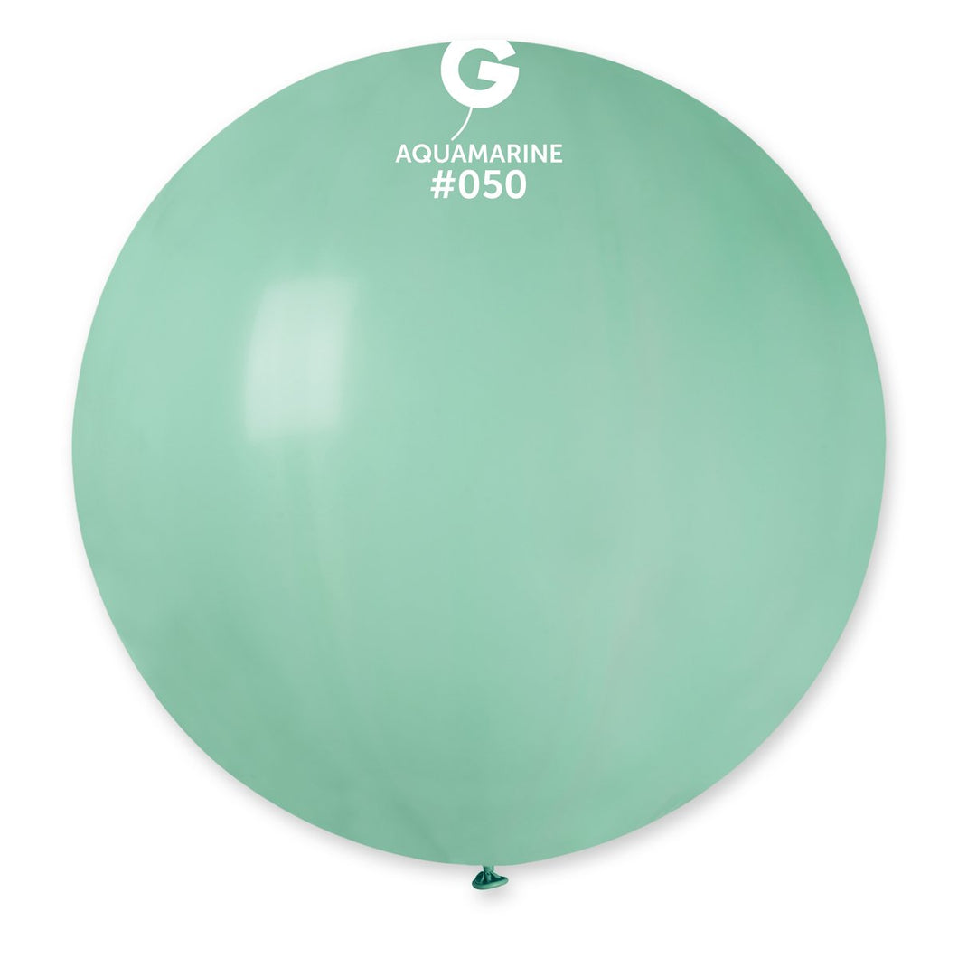Solid Balloon Aquamarine #050 - 31 in. (x1)
